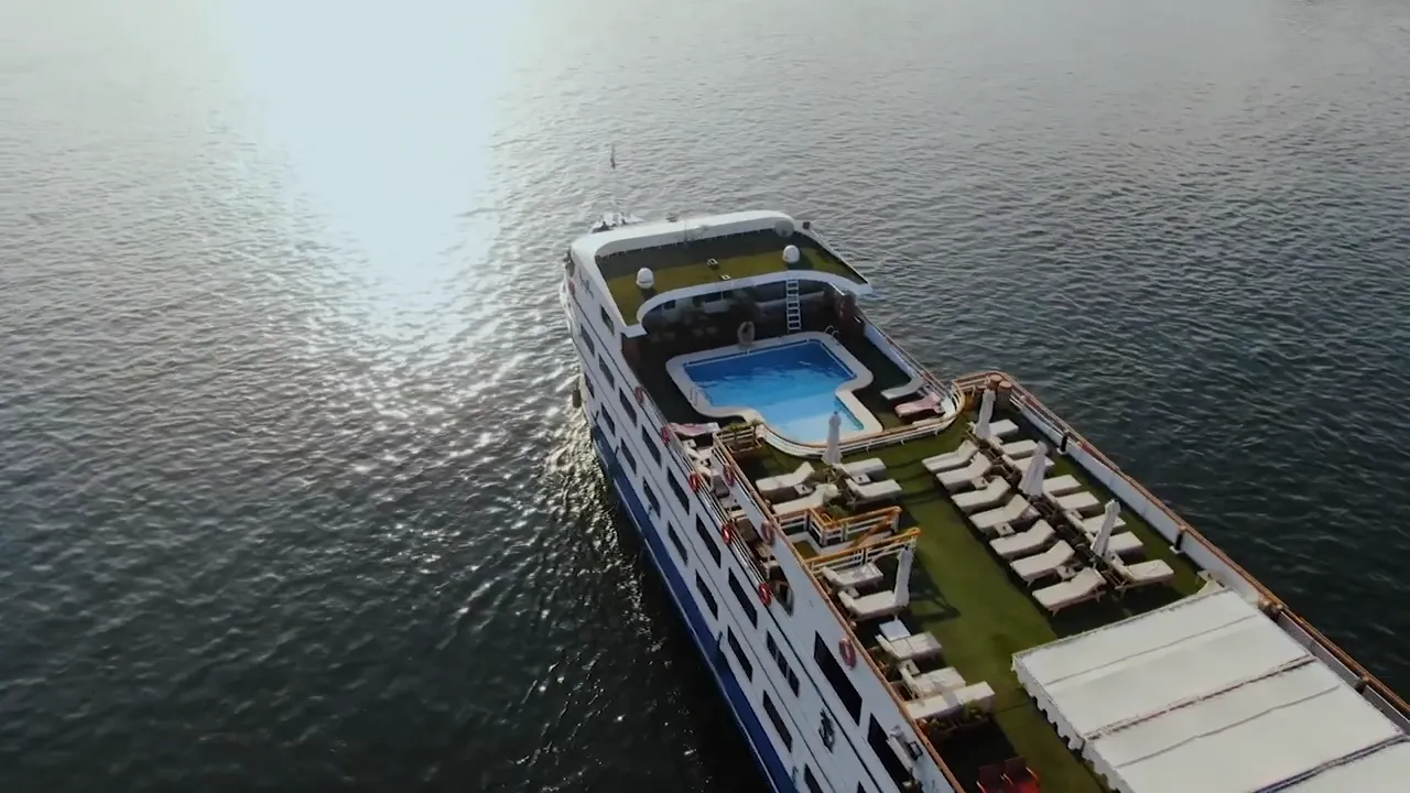 Exterior view of the MS Salacia Nile Cruise Nile cruise ship